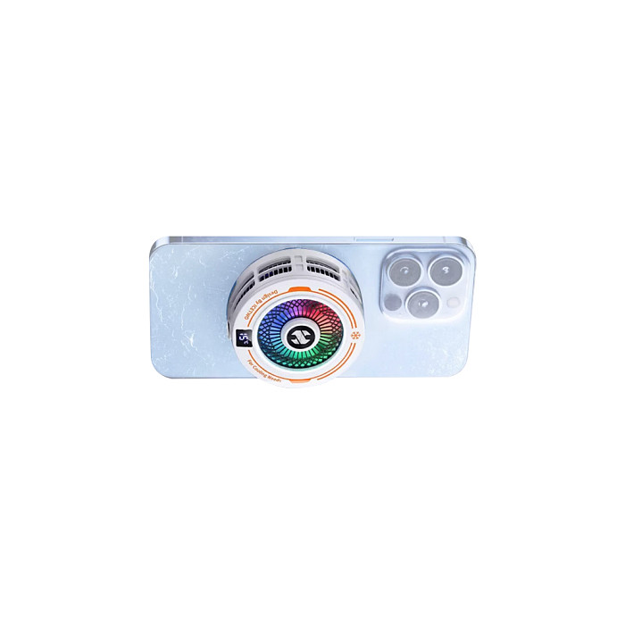 H7 AI Intelligent Temperature Control With Three Levels of Adjustment For Mobile Phone Heat Sink Magnetic Suction Back Clip Semiconductor Icing Cooling Used For Cooling e-sports Game Live Broadcasts