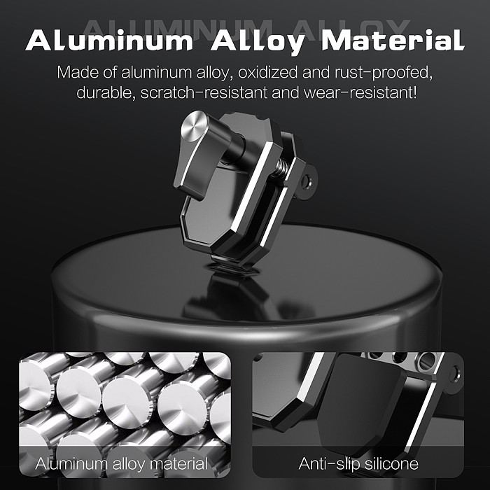 Suitable for DJI POCKET 4 motorcycle windshield clip aluminum alloy windshield clip