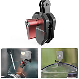 Suitable for DJI POCKET 4 motorcycle windshield clip aluminum alloy windshield clip