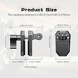 Suitable for DJI POCKET 4 motorcycle windshield clip aluminum alloy windshield clip