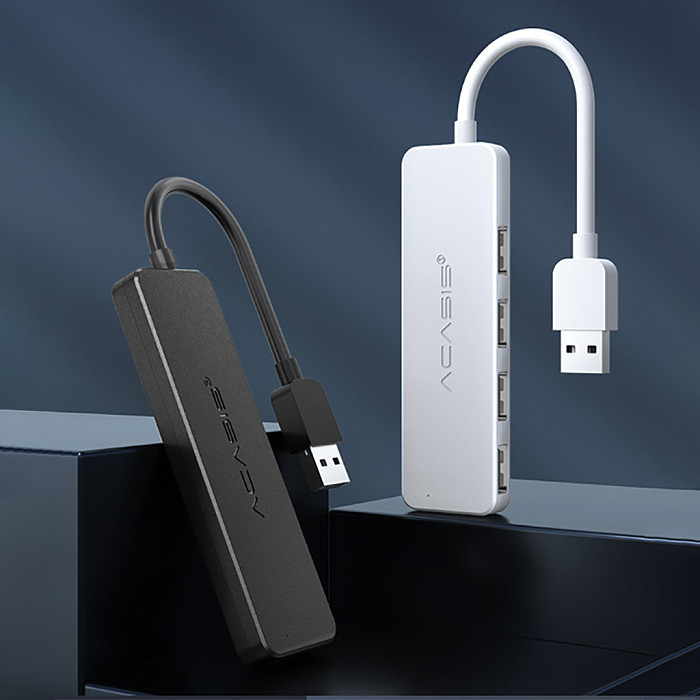 (Acasis) USB 3.0 splitter extender, one to four laptop 3.0 USB adapter, multi port USB 3.0 25CM HUB