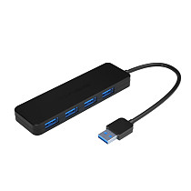 (Acasis) USB 3.0 splitter extender, one to four laptop 3.0 USB adapter, multi port USB 3.0 25CM HUB