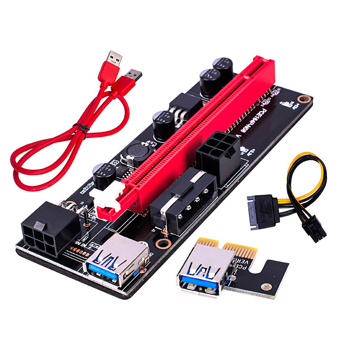 USB 3.0 PCI-E GPU Riser Adapter Card PCIE 1X to 16X Extension Cable support Linux / Windows XP / Windows 7 / 8 / 10