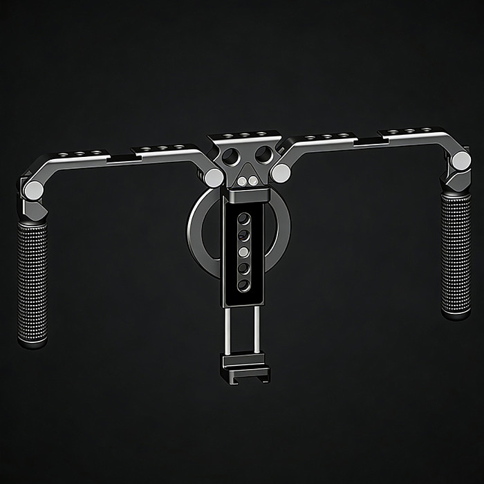 MagSafe Compatible Phone Cage Stabilizer Dual Handle Folding Expansion Frame Vertical Shooting Photography Bracket