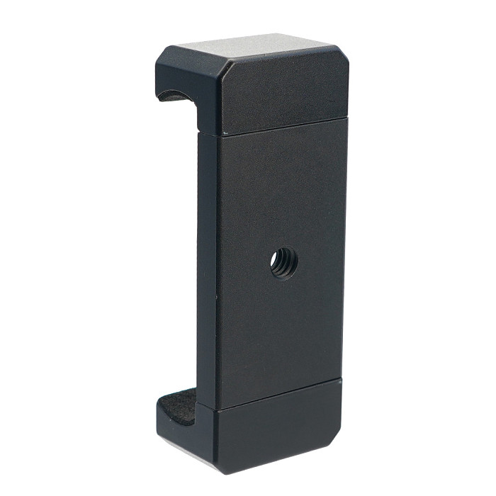 Universal Phone Holder with Cold & Hot Shoe Interface, E-Type Stretch Metal Clip for Selfie Stick Fill Light Live Broadcast Accessories