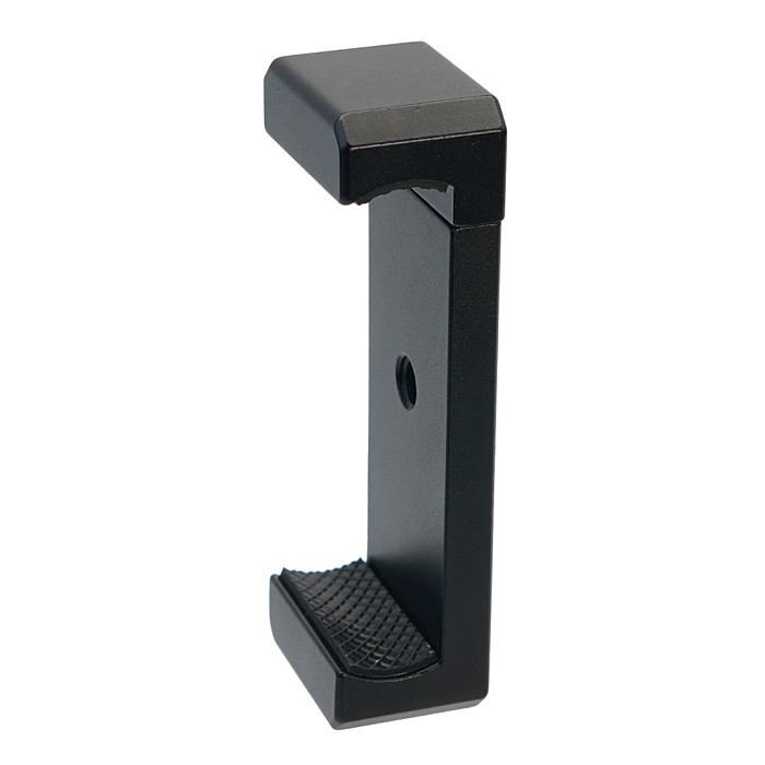 Universal Phone Holder with Cold & Hot Shoe Interface, E-Type Stretch Metal Clip for Selfie Stick Fill Light Live Broadcast Accessories