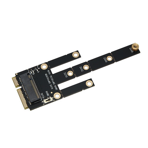 mSATA to NGFF M.2 SSD Adapter Card, Mini PCIe to NVMe Hard Drive Conversion Expansion Card
