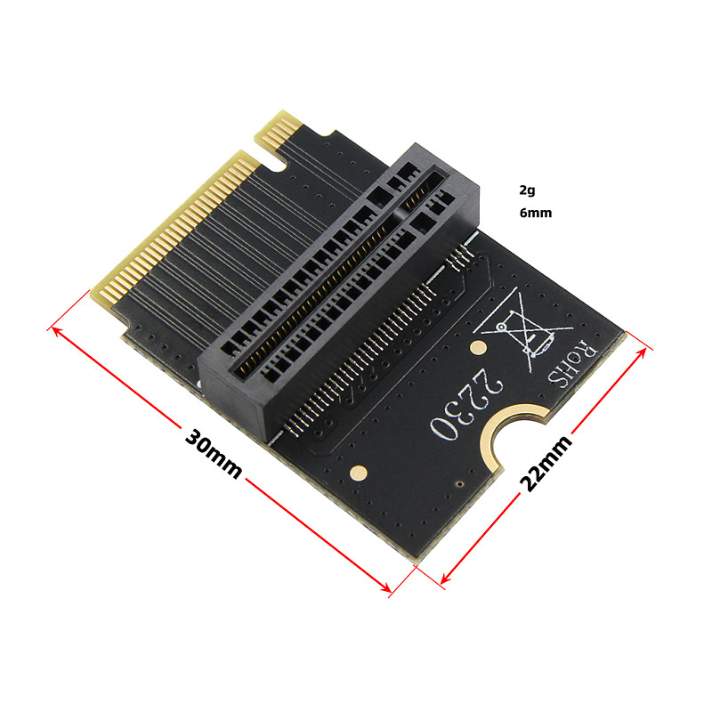 M.2 NVMe M-Key Vertical Interface Protection Card PCIe 4.0 Vertical Test Protection Card