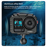 XT-XINTE High Transmittance Tempered Glass Dive Waterproof Protective Case 80m Deep Sea Diving Case for DJI Osmo Action 6 Action Camera