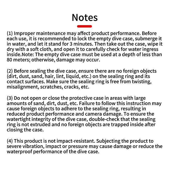 XT-XINTE 80M Waterproof Housing for DJI Osmo Nano Aluminum Alloy Diving Protective Case Vertical & Horizontal Quick Release Shell
