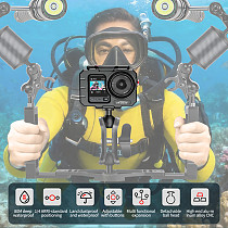 XT-XINTE High Transmittance Tempered Glass Dive Waterproof Protective Case 80m Deep Sea Diving Case for DJI Osmo Action 6 Action Camera