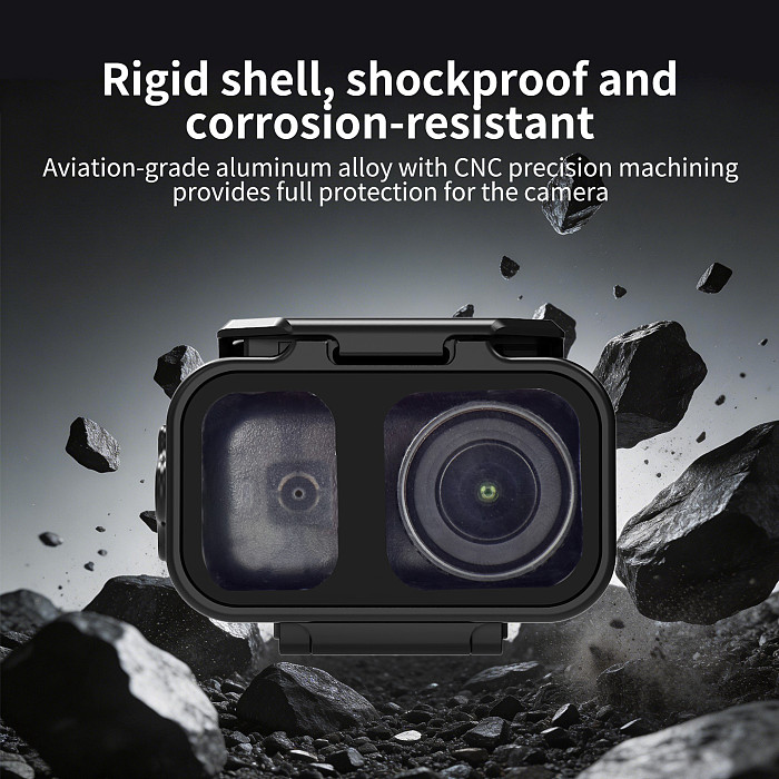 XT-XINTE 80M Waterproof Housing for DJI Osmo Nano Aluminum Alloy Diving Protective Case Vertical & Horizontal Quick Release Shell