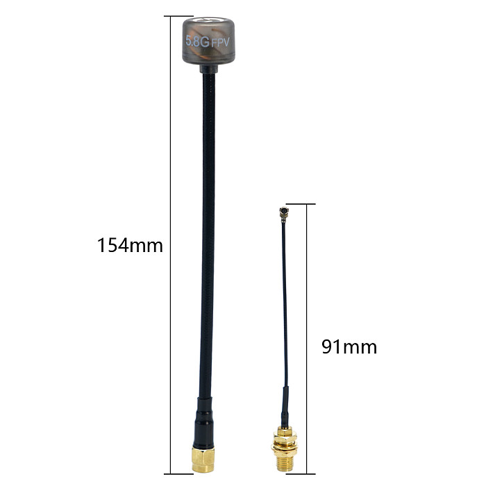 5.8G LHCP Left Hand Circular Polarization Antenna 2.6dBi Gain For O3 O4 FPV Image Transmission Replacement Antenna