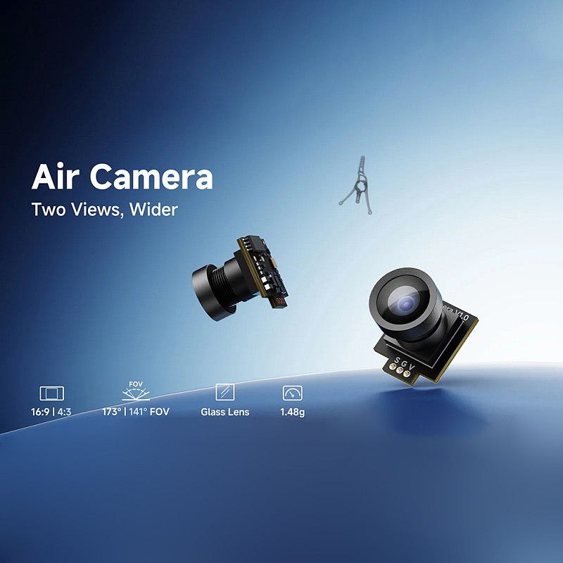 BETAFPV Air Camera 1/4.5  CMOS 600TVL NTSC 16:9 / 4:3 Ratio Glass Lens Mini Drone Camera