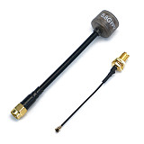 5.8G LHCP Left Hand Circular Polarization Antenna 2.6dBi Gain For O3 O4 FPV Image Transmission Replacement Antenna