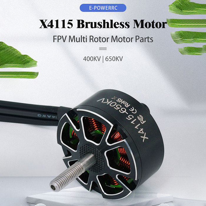 E-power X4115 Brushless Motor for FPV Drone & Multirotor Aircraft, 650KV/400KV