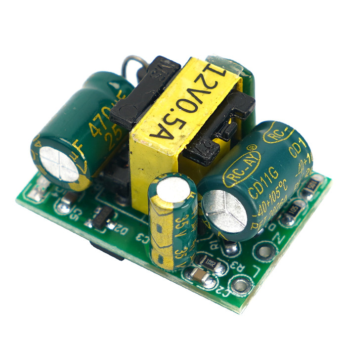 220V to 5V/9V/12V Isolated AC-DC Step-Down Power Supply Module, 400/500/700mA/1A