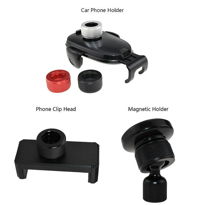 Aluminum Alloy Metal Nut & Ball Head Adapter, Magnetic Connector Replacement Parts for Car Phone Mount