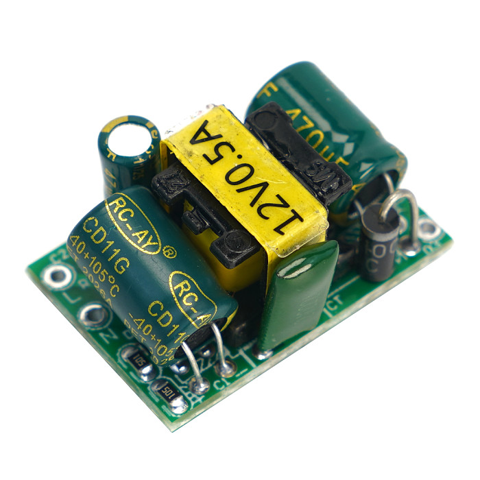 220V to 5V/9V/12V Isolated AC-DC Step-Down Power Supply Module, 400/500/700mA/1A