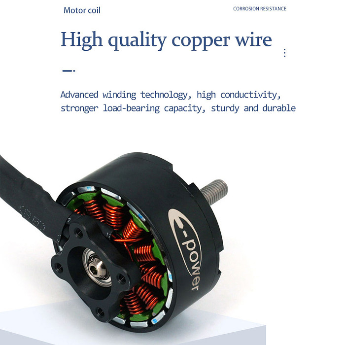 E-power X4115 Brushless Motor for FPV Drone & Multirotor Aircraft, 650KV/400KV