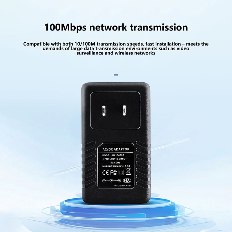 48V 0.5A POE Power Module, Non-standard POE Adapter, US/UK/EU Plug Available