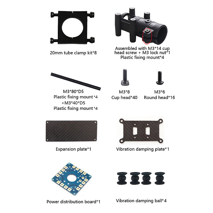 High Strength Full Carbon Fiber Drone Frame 10  for HSKRC G450 Frame with Ample Space and Underslung Battery Installation