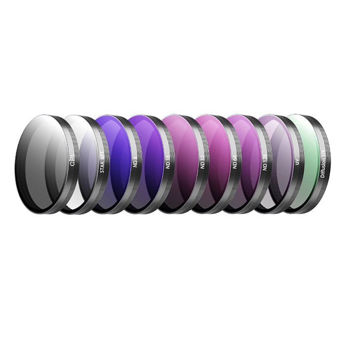 Multi-type Lens Filters CPL ND Polarizer, Black Mist & Star Filter Compatible with DJI Action 6 Action Camera