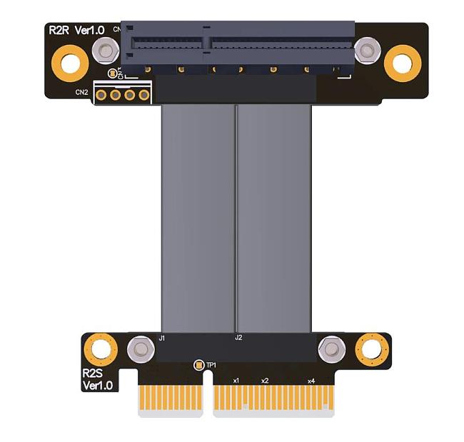 PCIe 3.0 x4 Extension Cable 32G/bps PCI Express 4x Graphic SSD RAID Extender Conversion Riser Card R22SR 15CM
