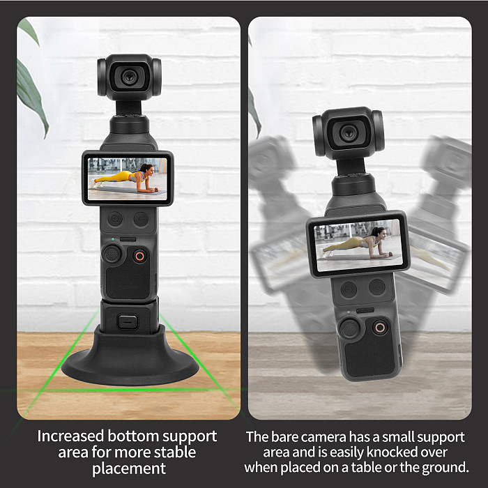 XT-XINTE Non-Slip Silicone Base Stable Support Stand Precise Fit Accessory for DJI Osmo Pocket 4 / Pocket 3