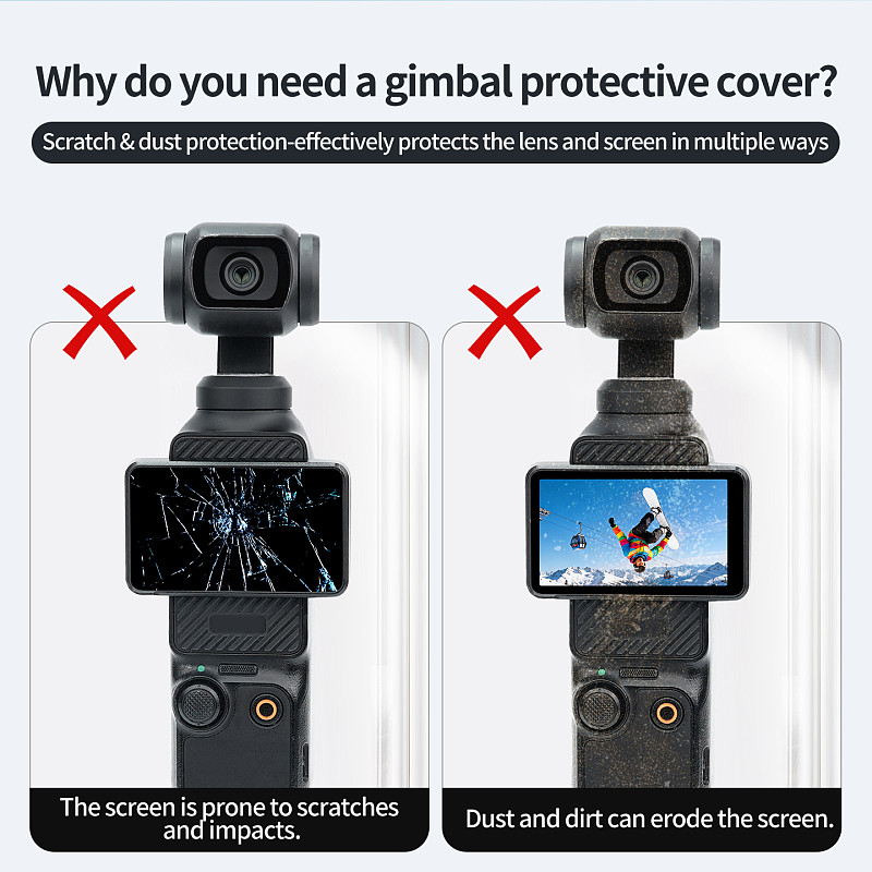 XT-XINTE Hard Gimbal Protective Cover Anti-Dust Anti-Scratch Protection Shell for DJI Osmo Pocket 4 / Pocket 3 Handheld Camera