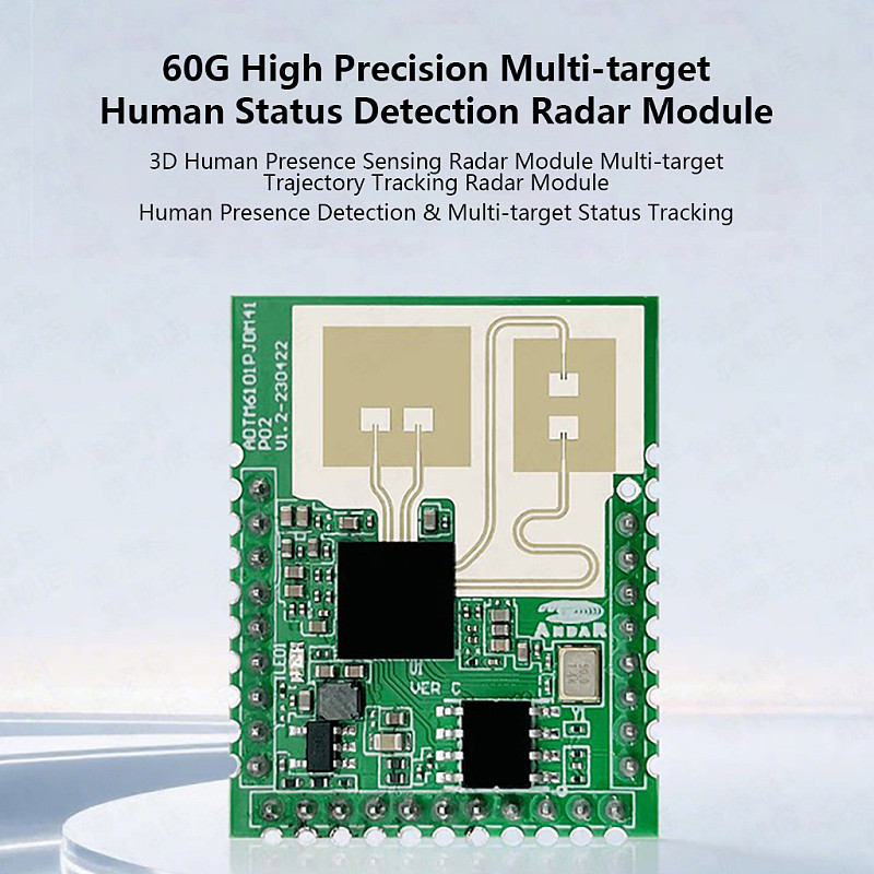 HI-LINK LD6003B 60G Human Presence Radar Sensor Multi-Target Detection UART Serial Port Module for Intelligent Sensing System for Smart Home IoT Project