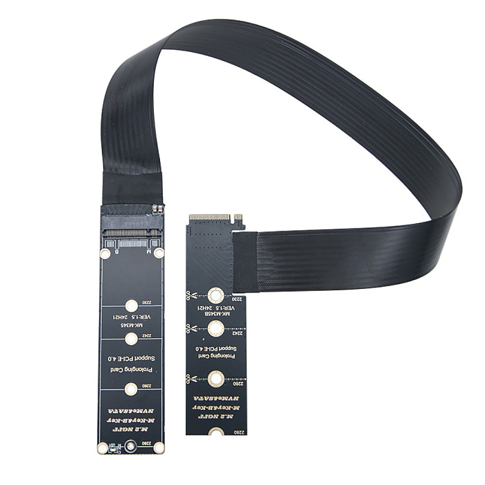 PCIe4.0 M.2 M-Key NVME NGFF Extension Cable High Speed SATA6G Expansion Cord Adapter Cable for Desktop PC