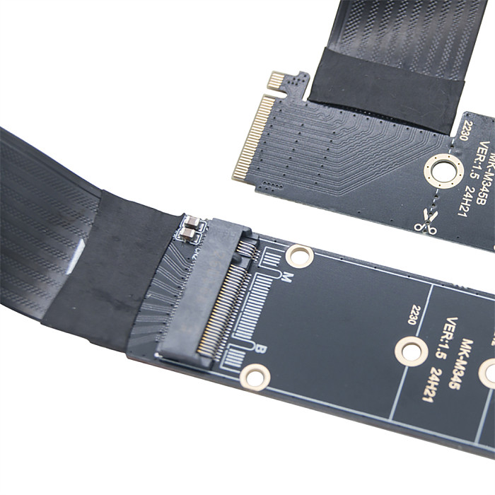 PCIe4.0 M.2 M-Key NVME NGFF Extension Cable High Speed SATA6G Expansion Cord Adapter Cable for Desktop PC