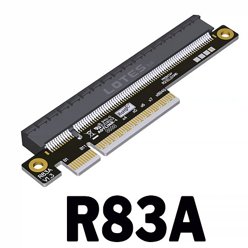 ADT-Link PCIe 5.0 X8 1.9CM Heightened Test Extension Adapter Card, Desktop Mainboard PCI-E Expansion Slot Protector