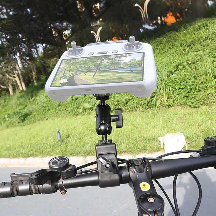 Aluminum Alloy Bicycle Riding Fixing Bracket Holder, Compatible with DJI Mavic 4 Pro, NEO2 RC2 N2 N3 Transmitter