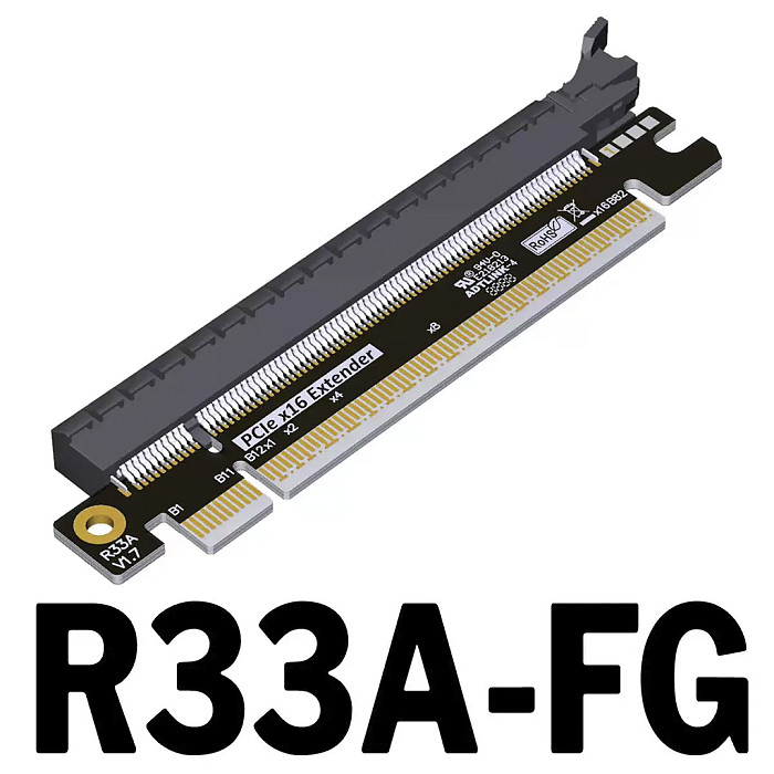 ADT-Link PCIe 5.0 X16 Heightened Test Extension Adapter Card, PCIE Slot Protection Bracket for Desktop Motherboard