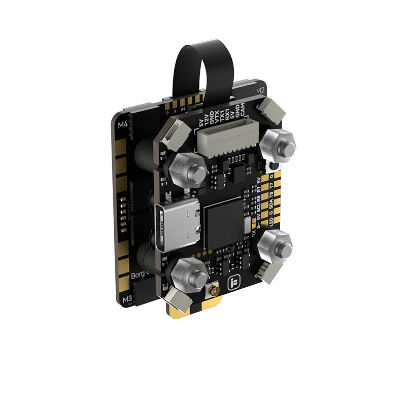 iFlight Two-Layer FPV Stack Set Borg Mini H7 Flight Controller with Borg 60RS 4-in-1 ESC for FPV Drone Quadcopter