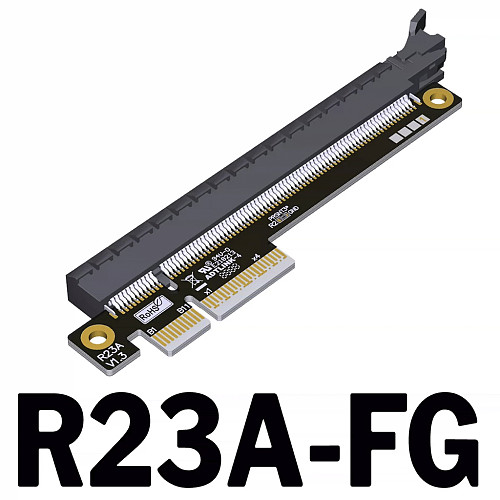 ADT-Link PCIe 5.0 x4 Heightened Test Adapter Card, Motherboard PCIE Slot Protection Riser Card