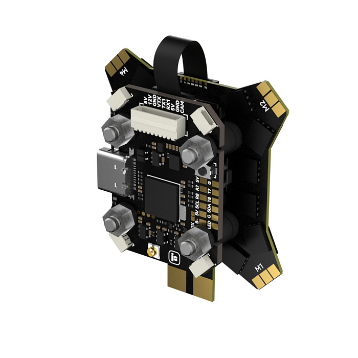 iFlight Two-Layer FPV Stack Set, Borg Mini H7 Flight Controller with Borg 60R 4-in-1 ESC for FPV Drone Quadcopter