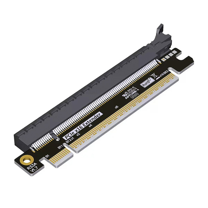 ADT-Link PCIe 5.0 X16 Heightened Test Extension Adapter Card, PCIE Slot Protection Bracket for Desktop Motherboard