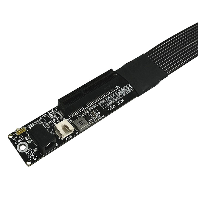 ADT-Link M.2 NVMe to PCIe x4 Flexible Extension Cable, High Speed Lossless DMA Riser Cord K42SC-BK 15cm