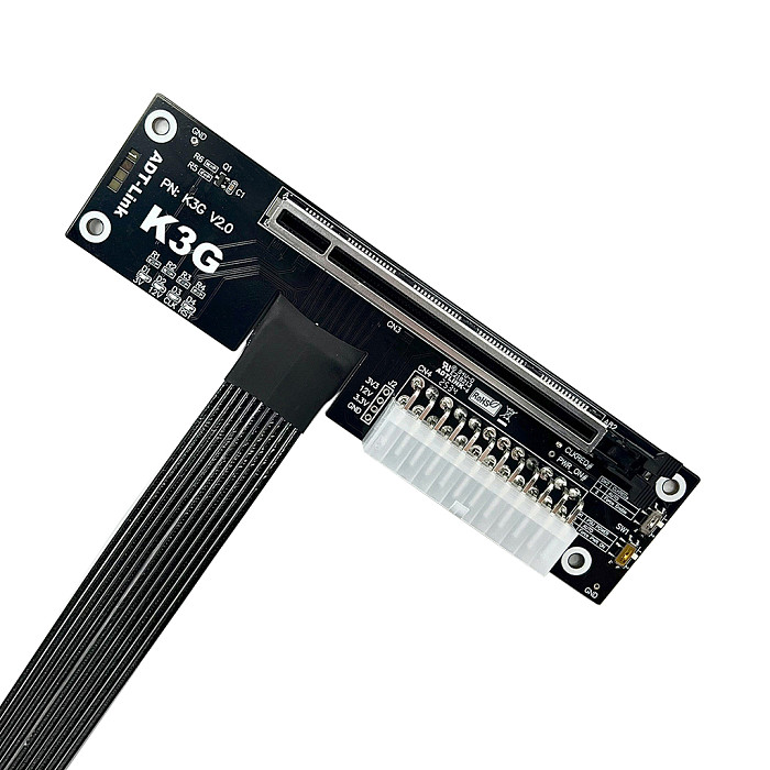 ADT-Link K3G PCIe 5.0 x4 External Desktop GPU Riser Extension Cable 