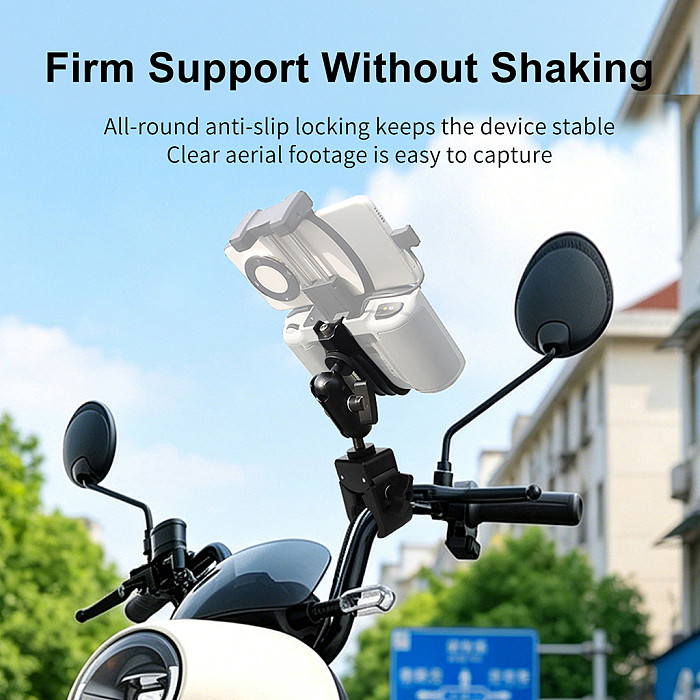 Aluminum Alloy Bicycle Riding Fixing Bracket Holder, Compatible with DJI Mavic 4 Pro, NEO2 RC2 N2 N3 Transmitter