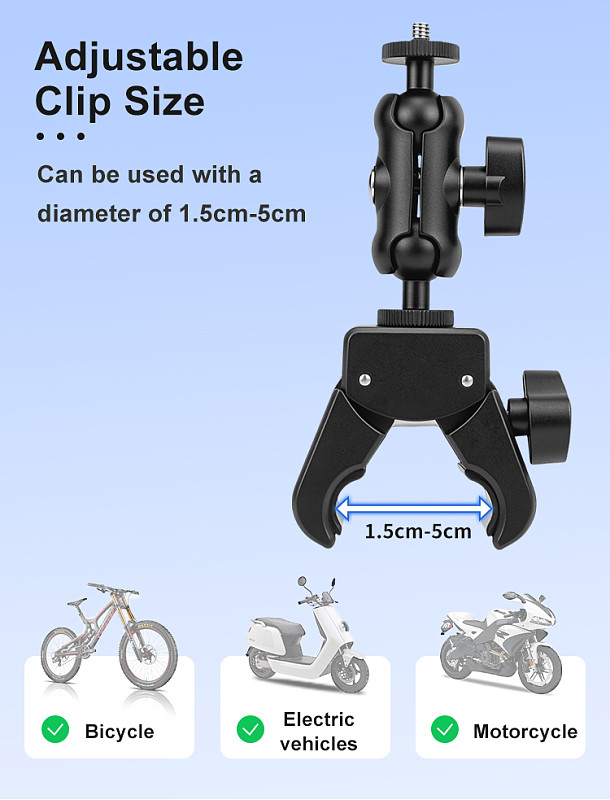 Aluminum Alloy Bicycle Riding Fixing Bracket Holder, Compatible with DJI Mavic 4 Pro, NEO2 RC2 N2 N3 Transmitter