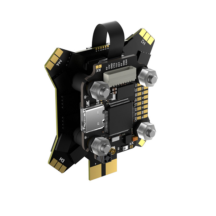 iFlight 2-Layer FPV Stack Borg Mini F7 Flight Controller + Borg 60R / 60RS ESC for FPV Racing Drone