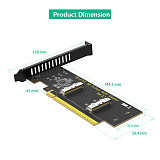 Dual MCIO to PCIe 5.0 X16 Adapter Converter Card