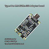 JMS583 Controller PCBA Board USB Type-C 10Gbps to M.2 NVMe SSD Adapter PCB, Portable External Solid State Drive Converter Board