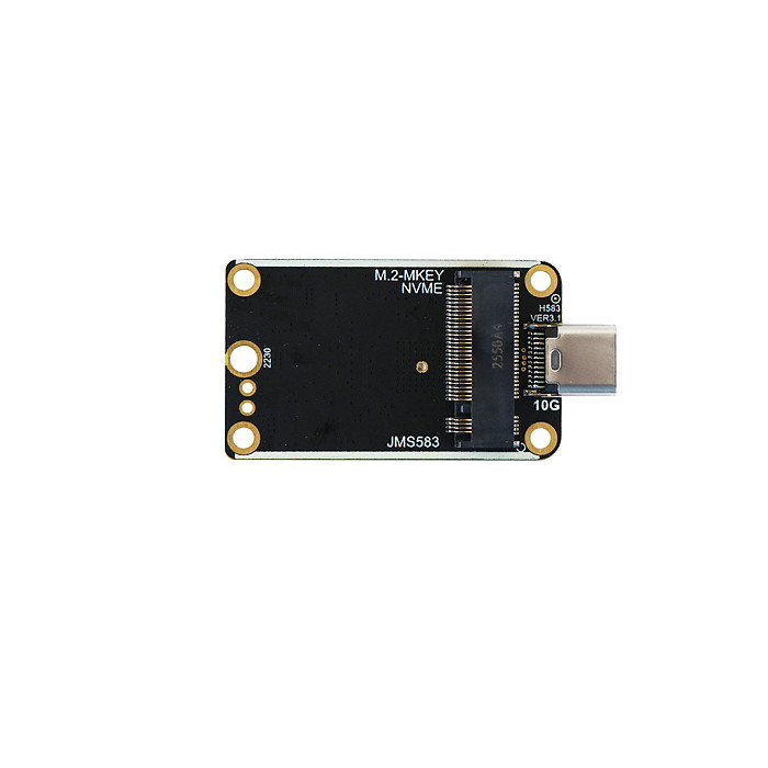 JMS583 Controller PCBA Board USB Type-C 10Gbps to M.2 NVMe SSD Adapter PCB, Portable External Solid State Drive Converter Board