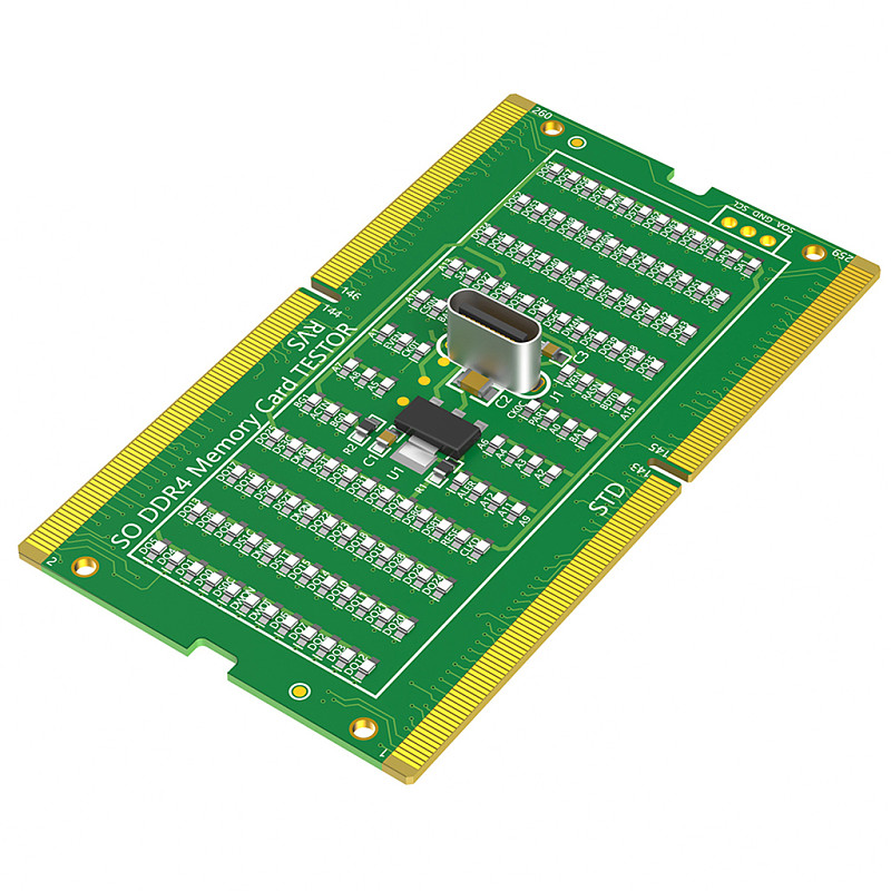 Laptop DDR4 SO-DIMM Memory Slot Tester Card with LED Indicator, Notebook Motherboard RAM Socket Diagnostic Analyzer for Short Circuit & Open Circuit Fault Detection, Computer Repair Test Tool