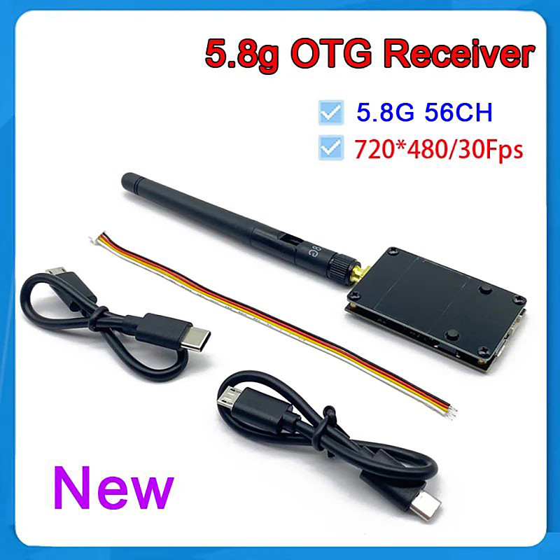 5.8G 56CH OTG Mobile Phone Receiver Module Single Antenna Receiving Module